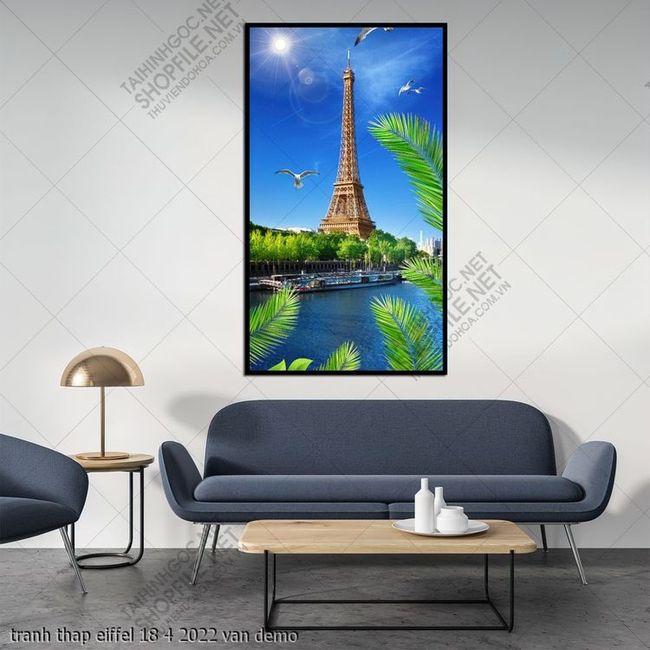 tranh thap eiffel 18 4 2022 van